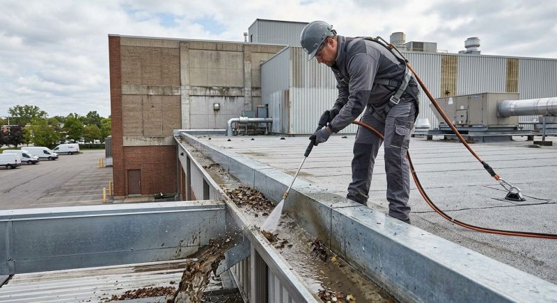 Commercial Gutter Cleaning in Roseville, CA