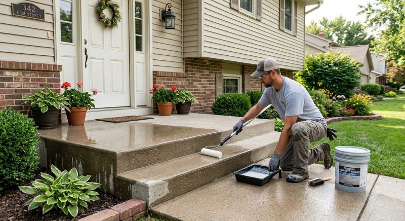 Stamped Concrete Sealing in Bellevue, WA